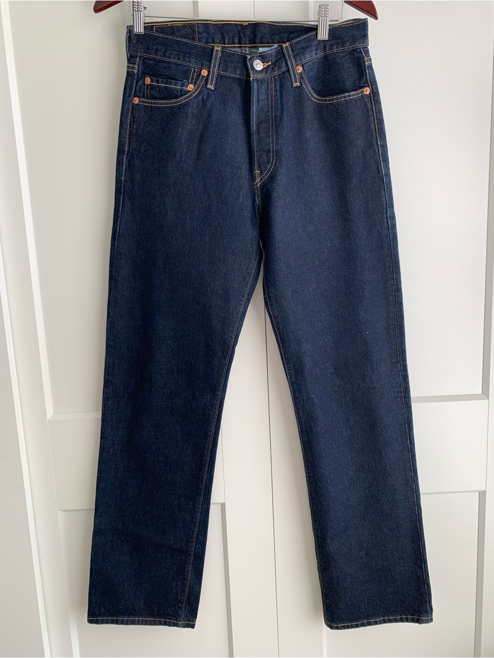 Levi's Jeans Men’s 501 straight leg Dark Blue size 30 with inseam 32
